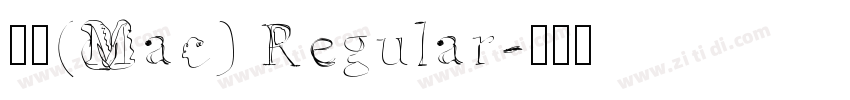 黑体(Mac) Regular字体转换
